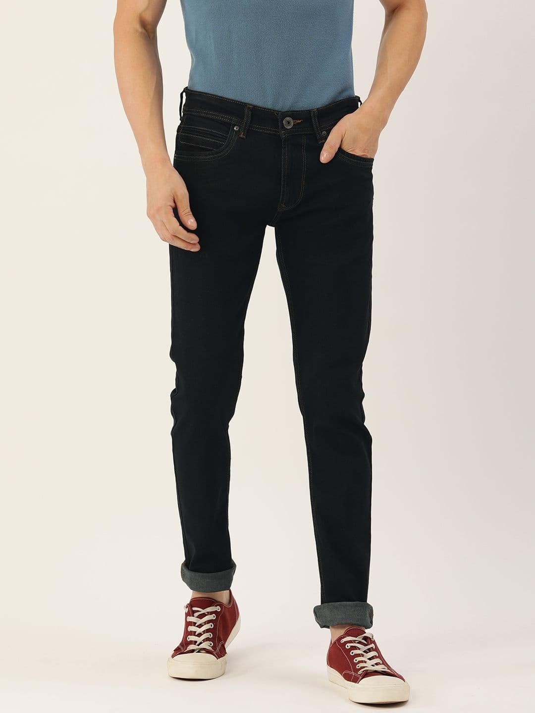 Peter England Casuals Men Slim Fit Stretchable Jeans - view 1