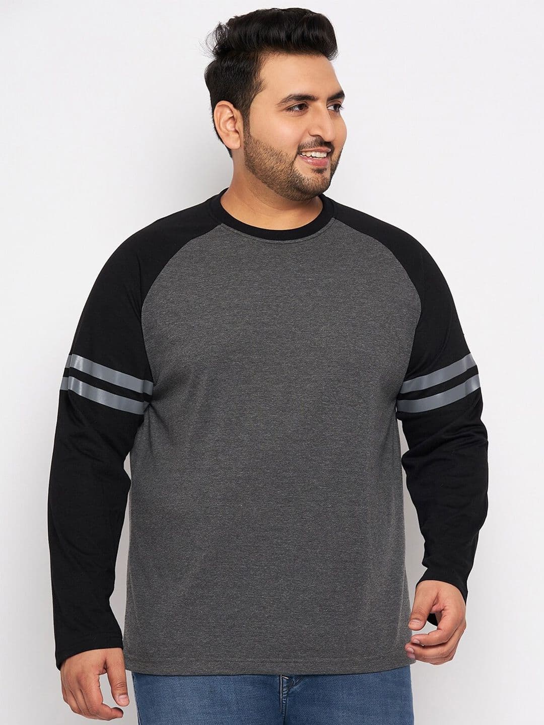 Club York Plus Size Round Neck Raglan Sleeves T-shirt - view 1