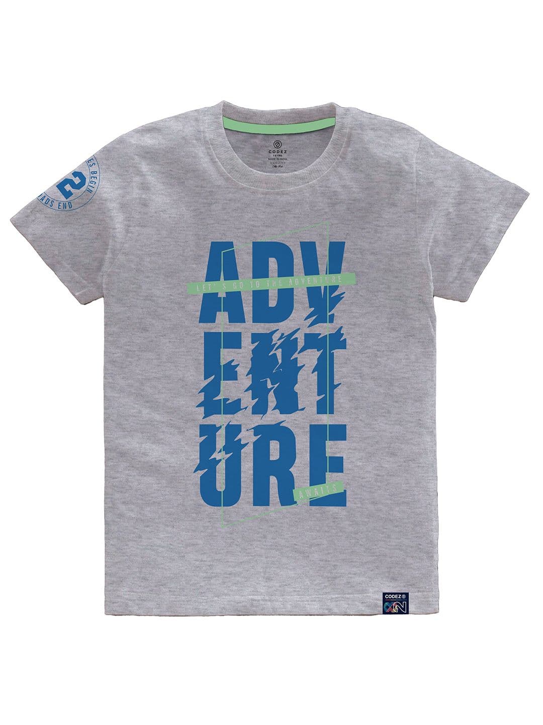 CODEZ Boys Typography Printed Cotton T-shirt - view 1