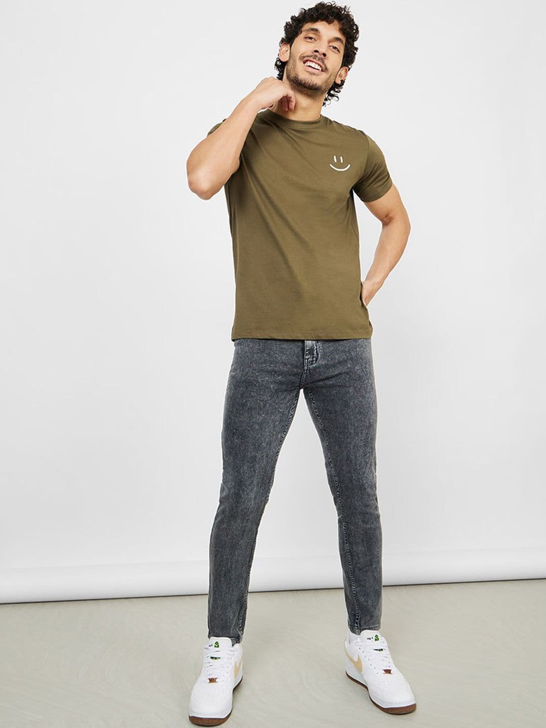 Styli Men Acid Wash Skinny Fit Denim Jeans - view 1