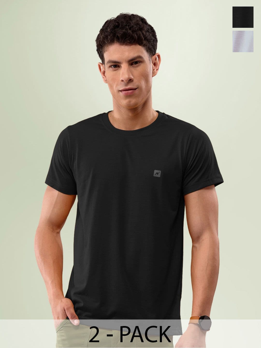 LUX NITRO Pack Of 2 Anti Odour Lounge T-shirts - view 1