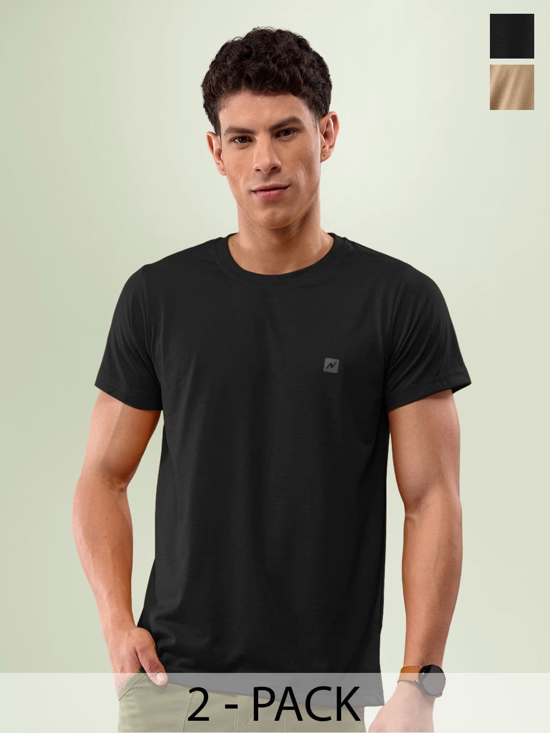 LUX NITRO Pack Of 2 Anti Odour Lounge T-shirts - view 1