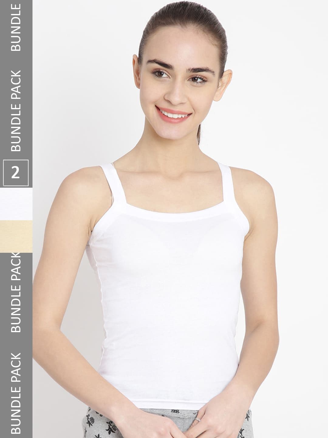 Leading Lady Women Pack Of 2 Pure Cotton Camisoles - view 1