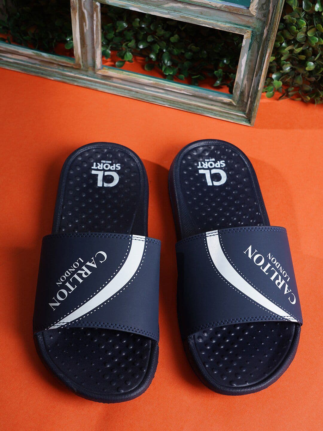Carlton London sports Men Brand Logo Printed Sliders - view 1