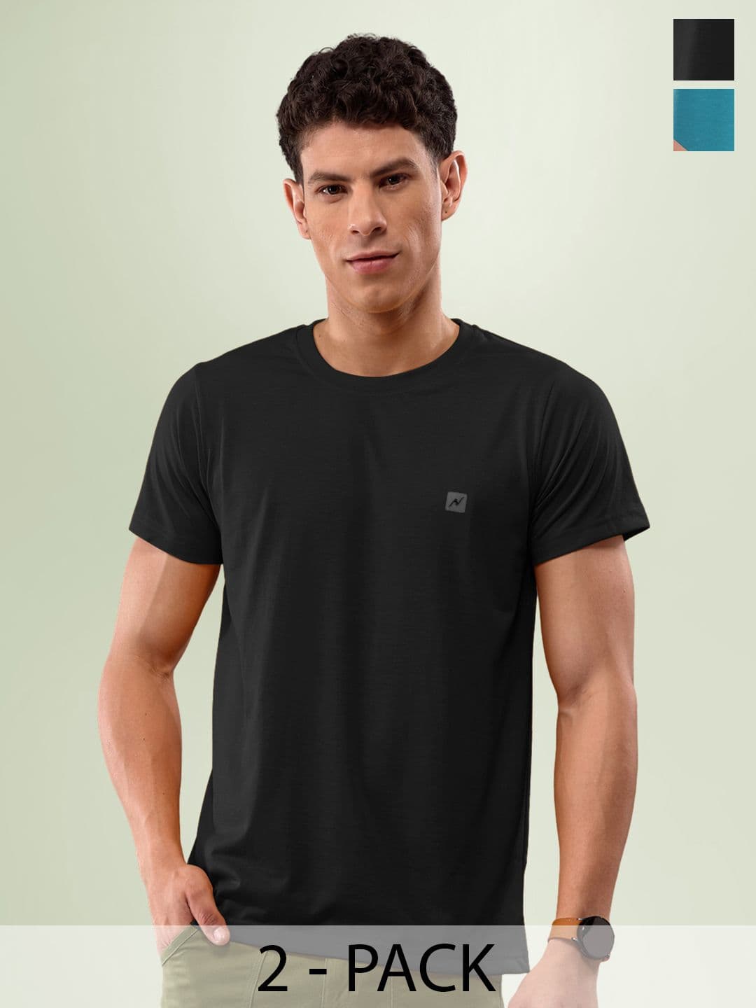 LUX NITRO Pack Of 2 Round Neck Lounge T-shirts - view 1