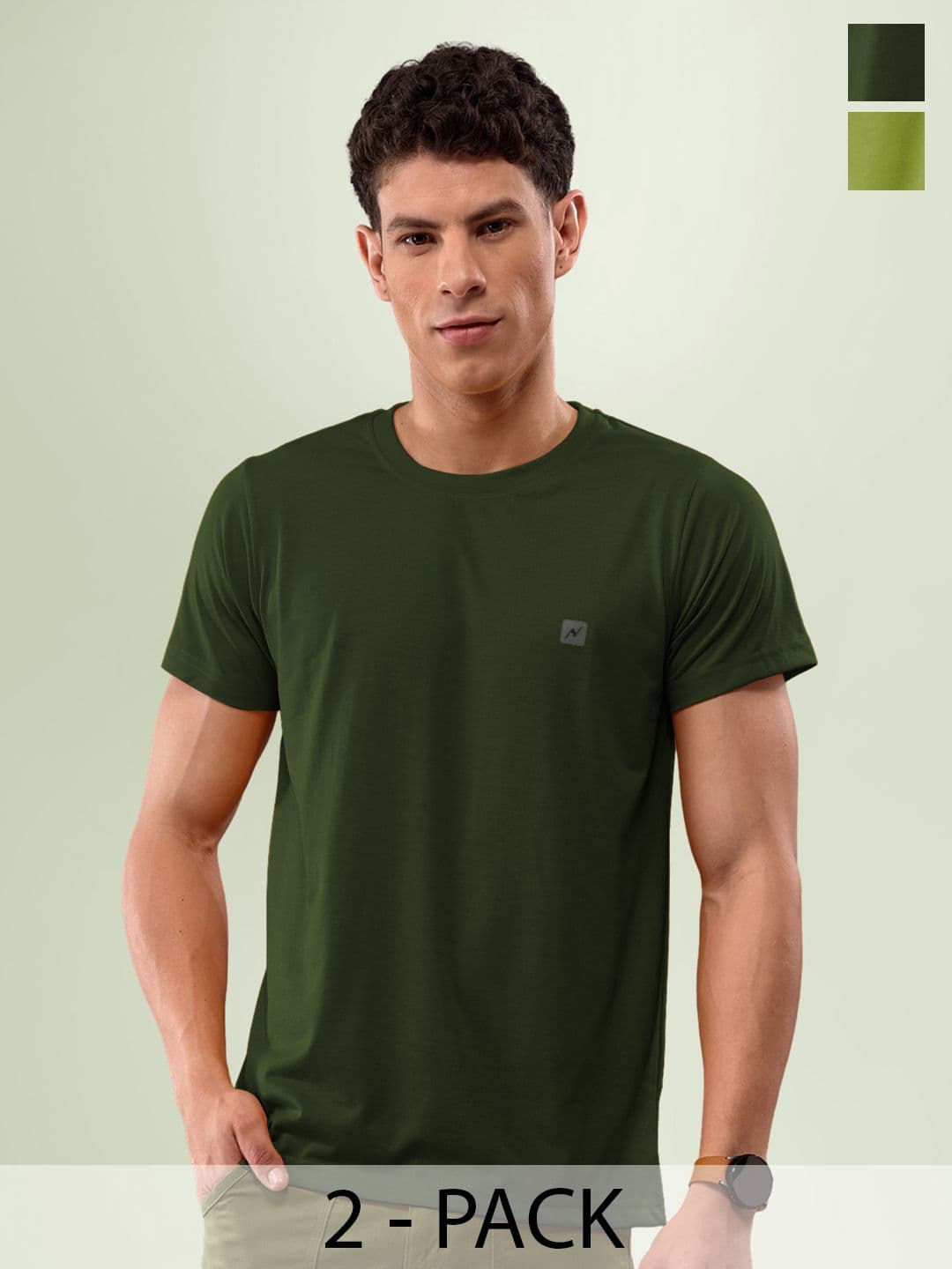 LUX NITRO Pack Of 2 Round Neck Lounge T-Shirts - view 1