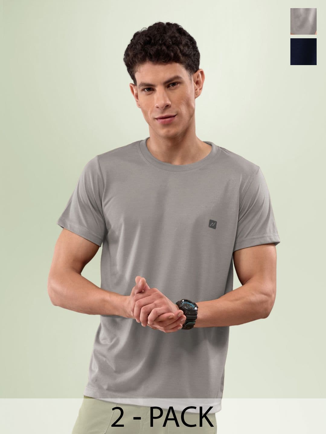LUX NITRO Pack Of 2 Round Neck Lounge T-Shirts - view 1