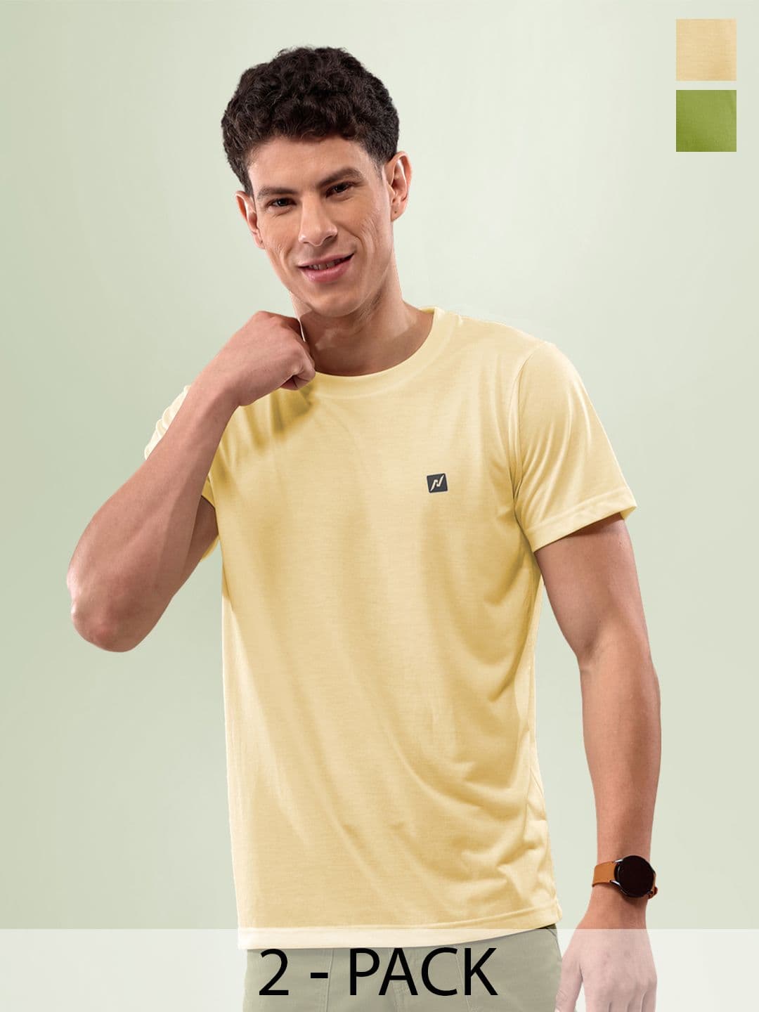 LUX NITRO Pack Of 2 Round Neck Lounge T-shirt - view 1
