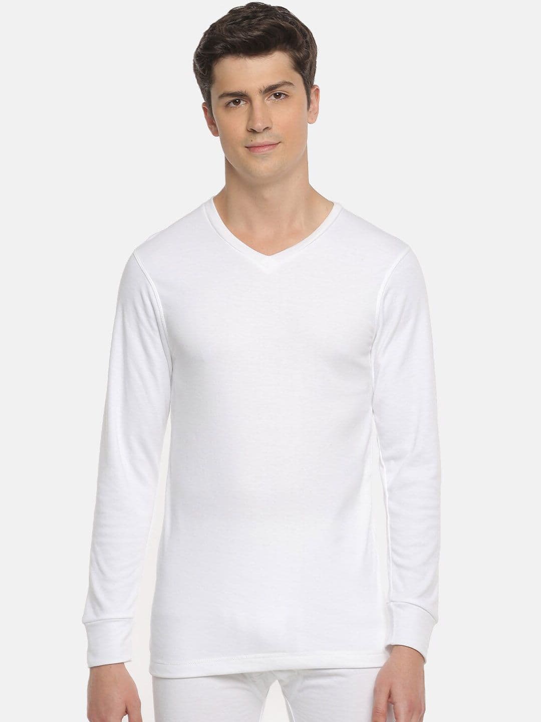 Macroman M-Series V-Neck Full Sleeves Moisture Wicking Thermal Tops - view 1