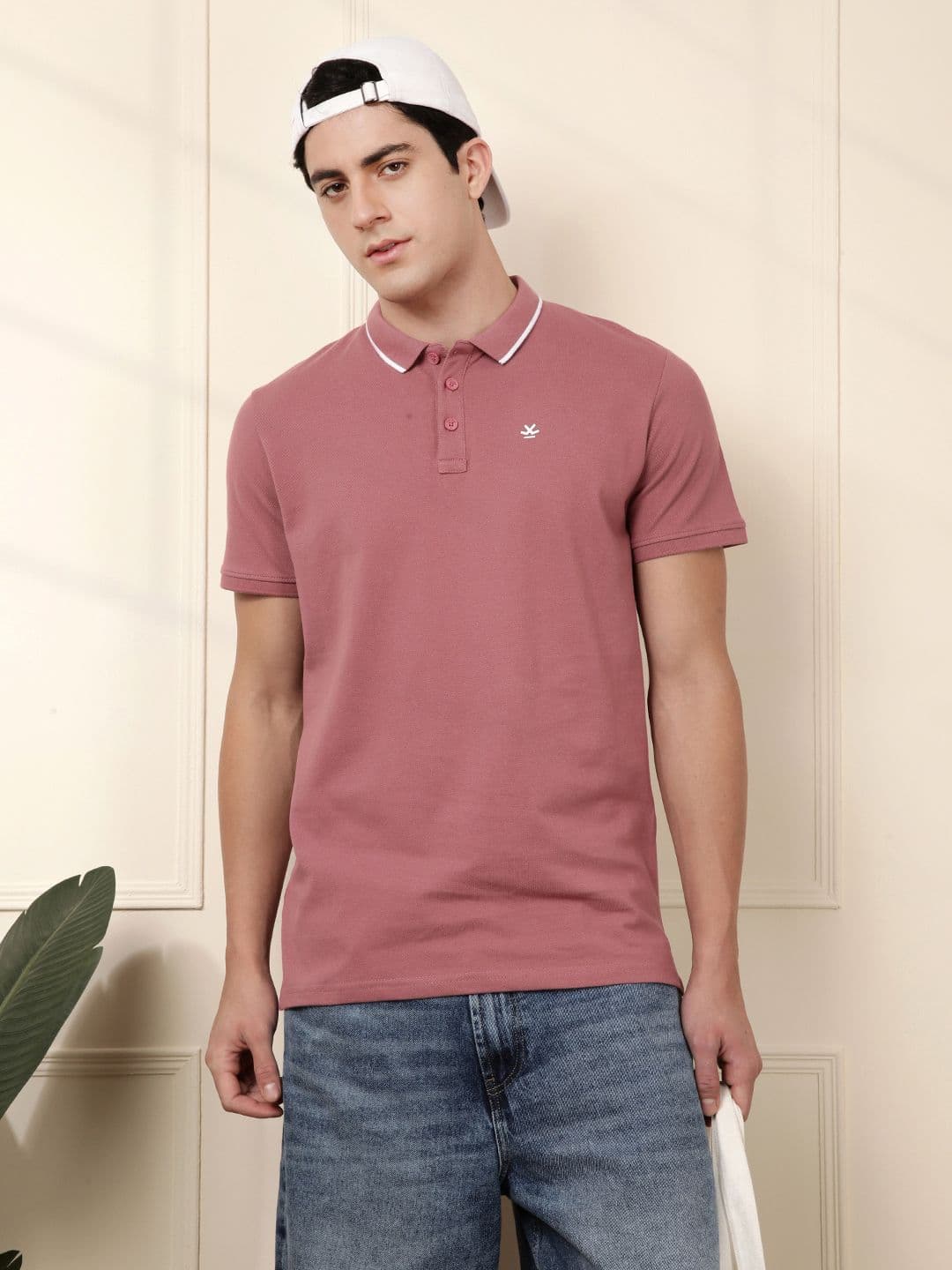WROGN Men Solid Polo Collar T-shirt - view 1
