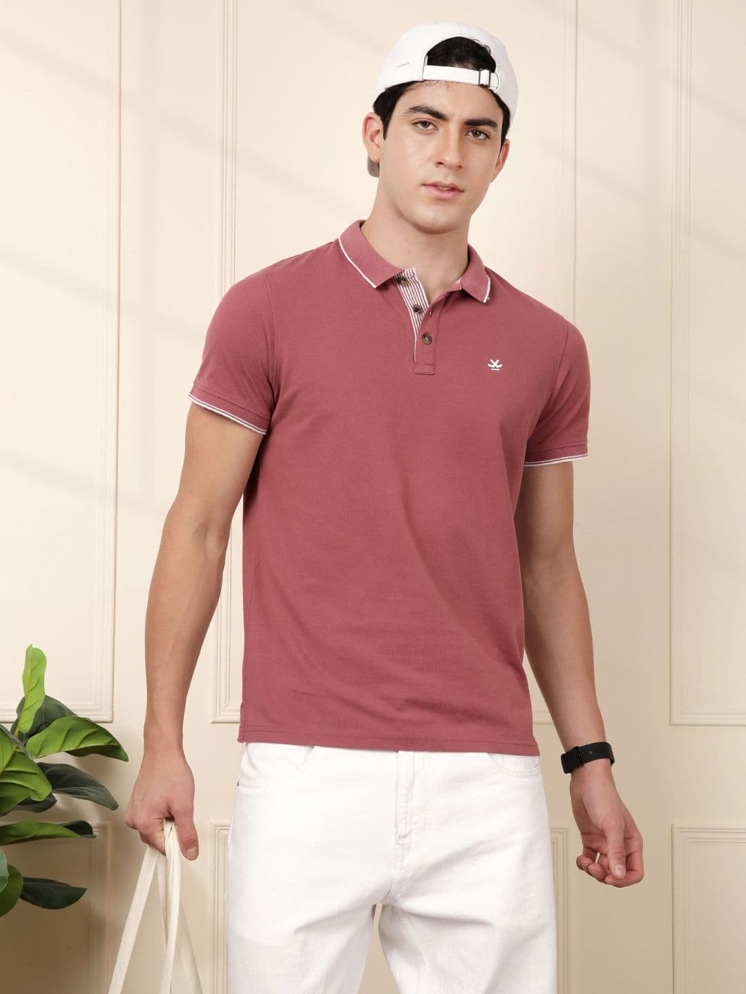WROGN Men Solid Polo Collar T-shirt - view 1