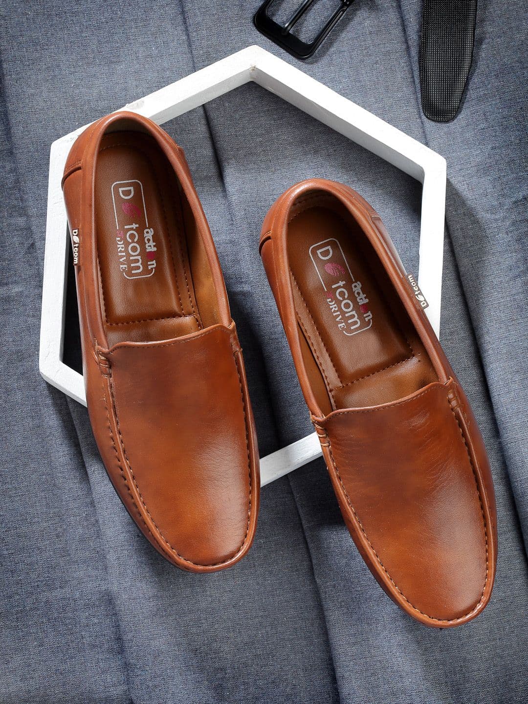 Action Men Textured Formal Loafers - view 1