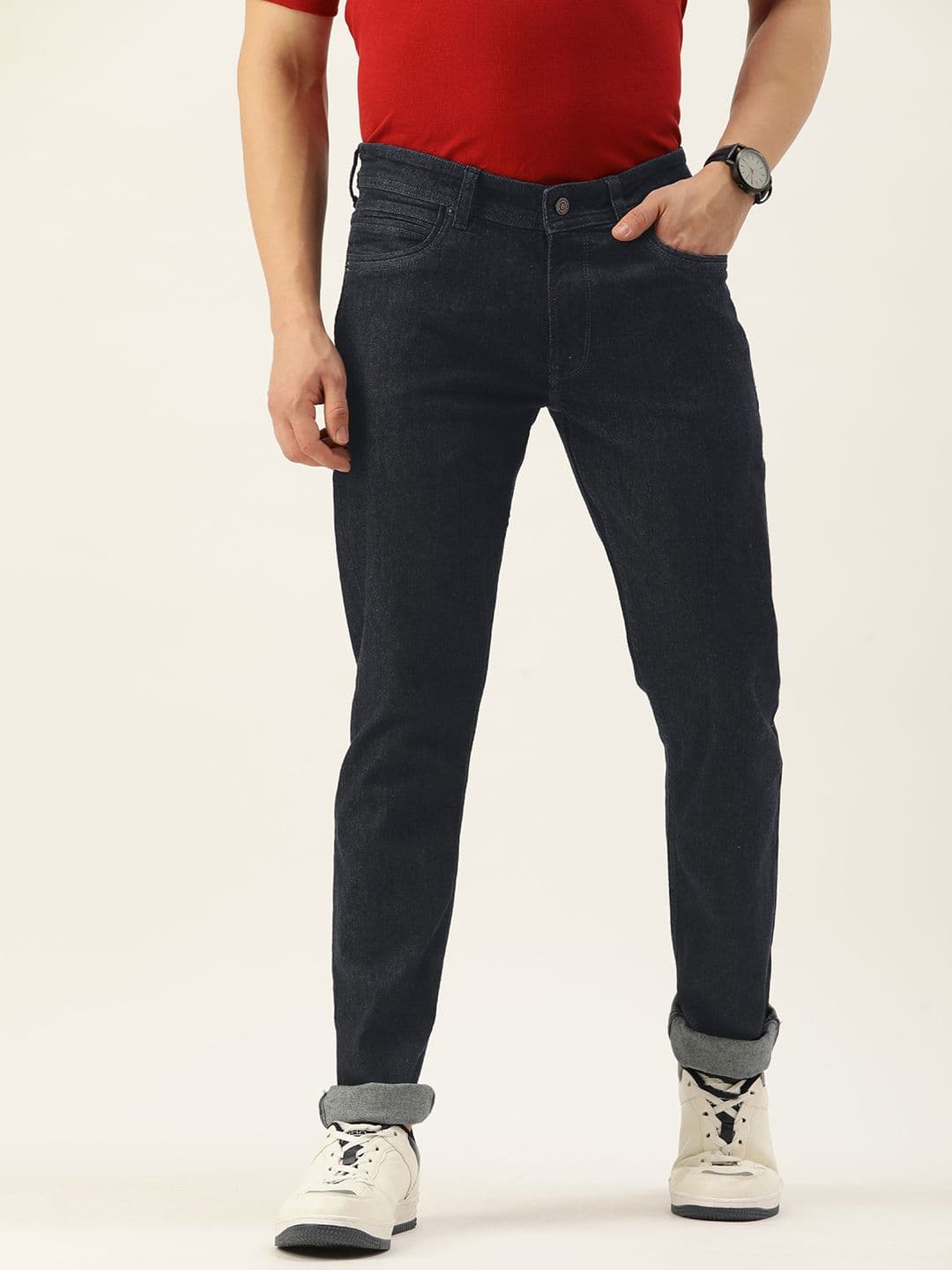 Peter England Casuals Men Slim Fit Stretchable Mid-Rise Jeans - view 1
