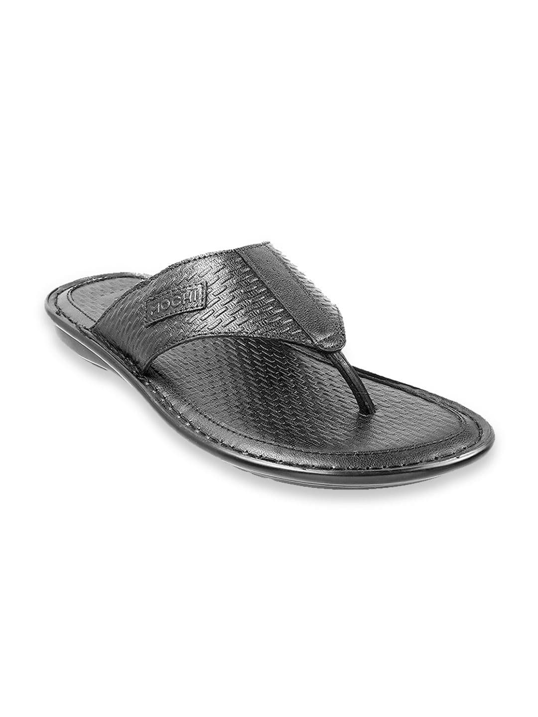 Mochi Men Textured Open Toe Leather Comfort Sandals - view 1