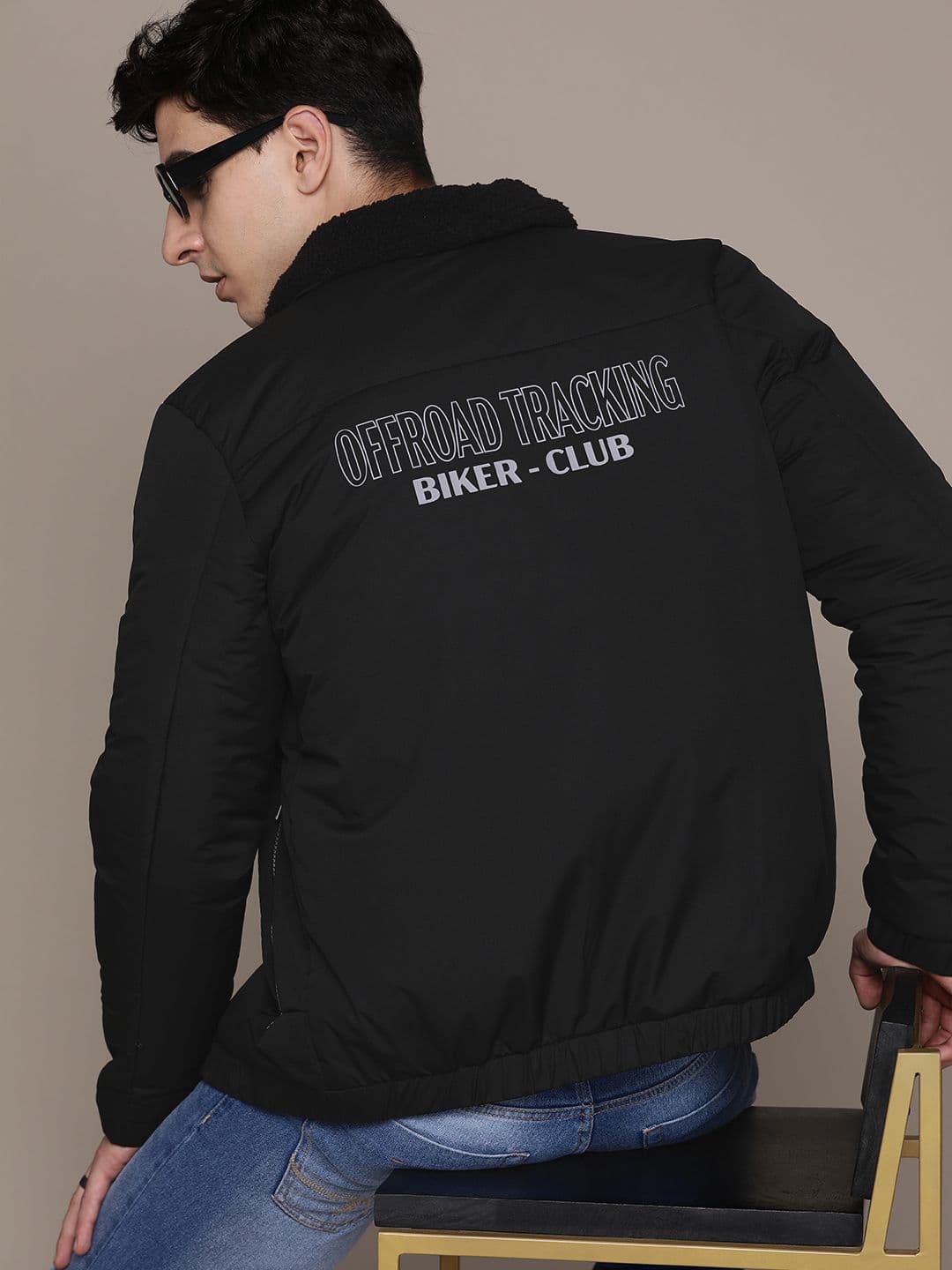 The Roadster Lifestyle Co. Typography Padded Jacket - view 1