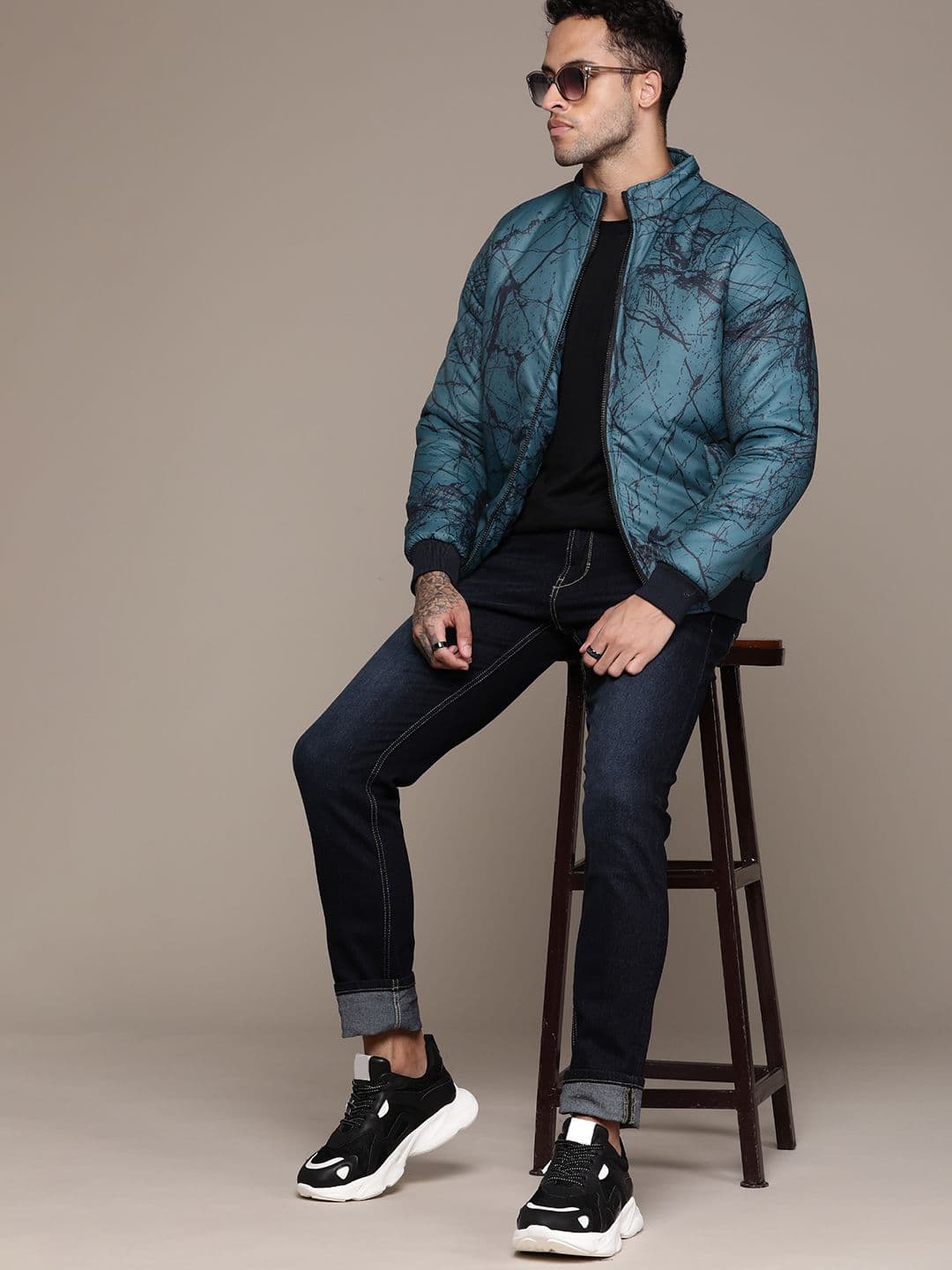 The Roadster Lifestyle Co. Printed Padded Jacket - view 1