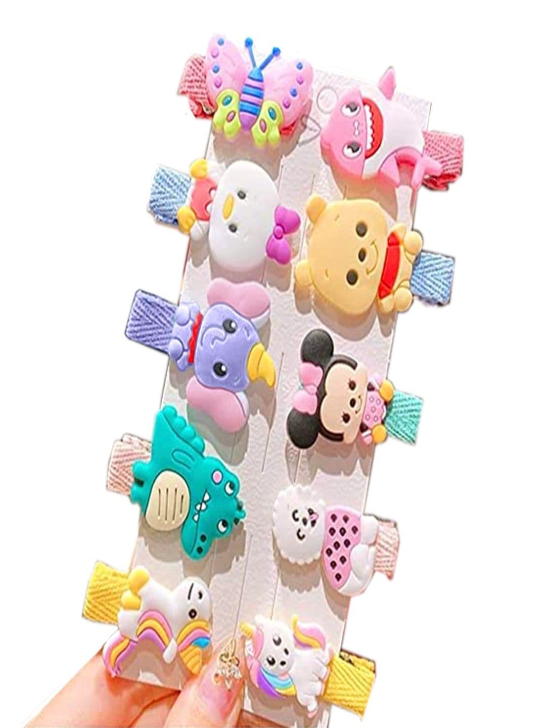 Babymoon Girls Set Of 10 Embellished Alligator Hair Clips - view 1