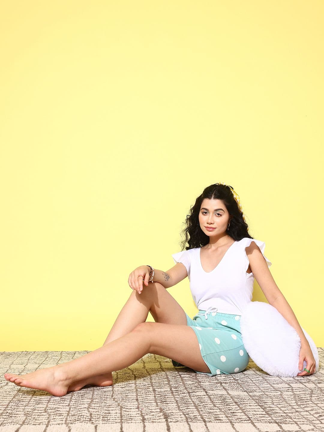 ETC X fwd Women Polka Dots Printed Lounge Shorts - view 1