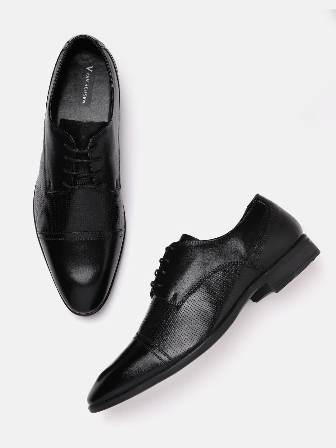 Van Heusen Men Leather Derby Round Toe Formal Shoes - view 1