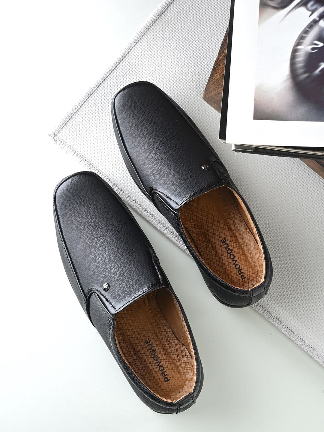Provogue Men Textured Formal Slip-On Shoes - view 1