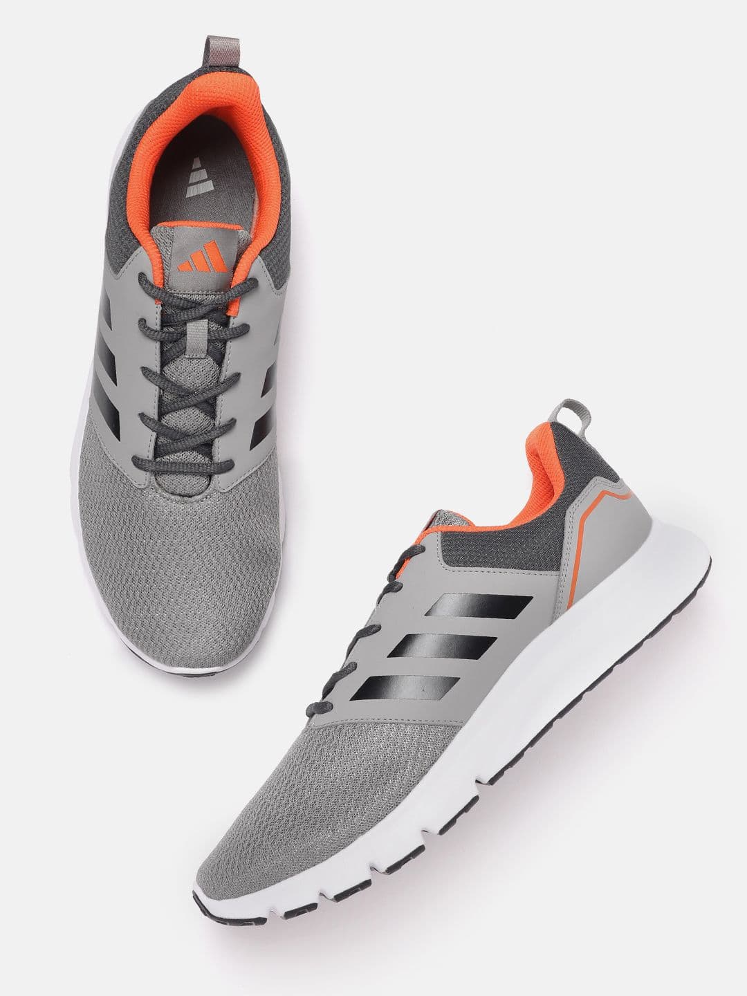 ADIDAS Men Woven Design Axelate Walking Shoes with Striped Detail - view 1