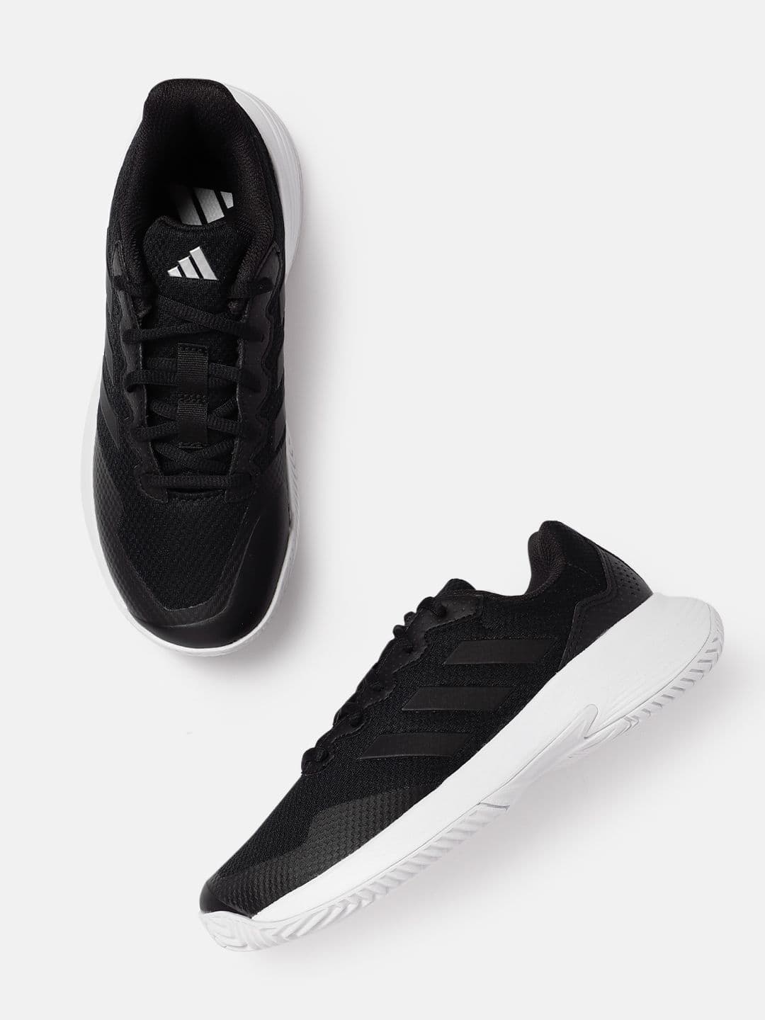 ADIDAS Women Woven Design GameCourt 2 Tennis Shoes - view 1