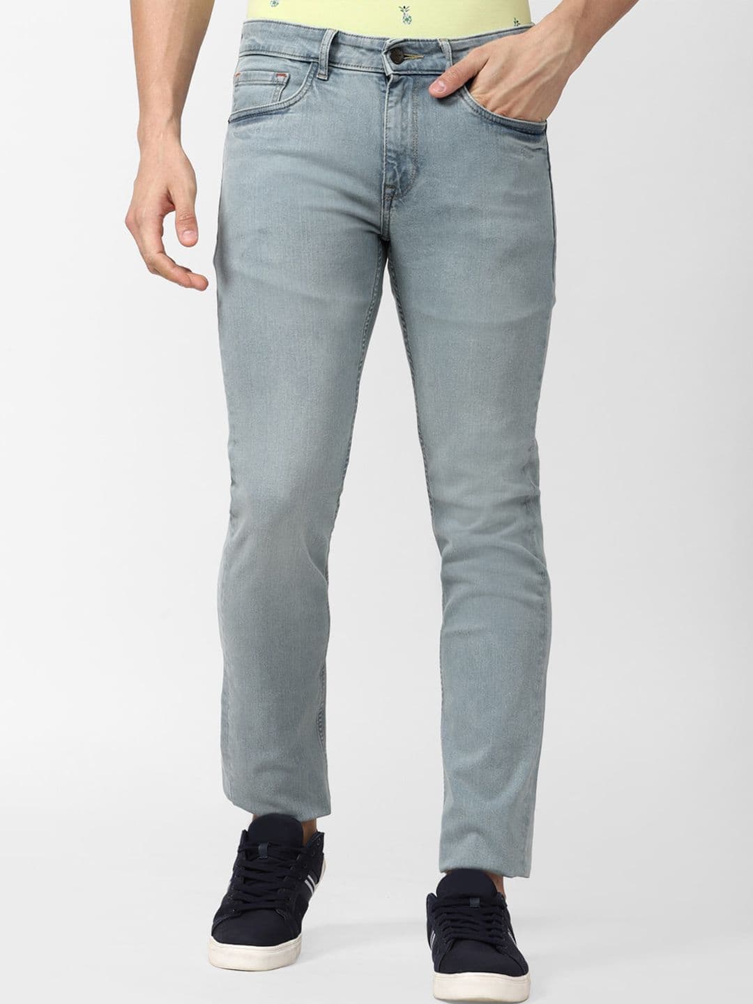 SIMON CARTER LONDON Men Mid-Rise Slim Fit Clean Look Heavy Fade Jeans - view 1