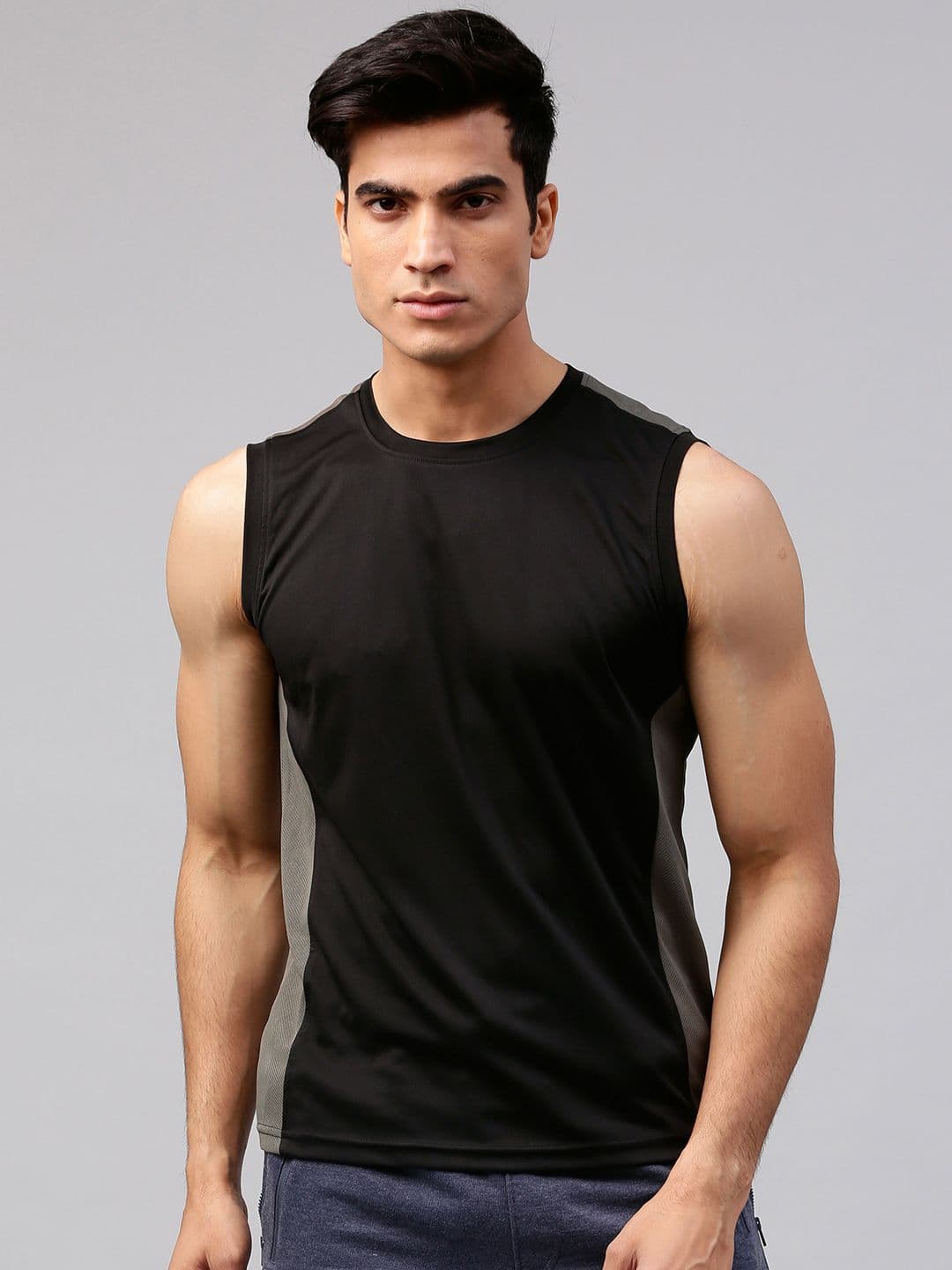 HRX by Hrithik Roshan Men Black Advanced Rapid Dry Round Neck T-shirt - view 1