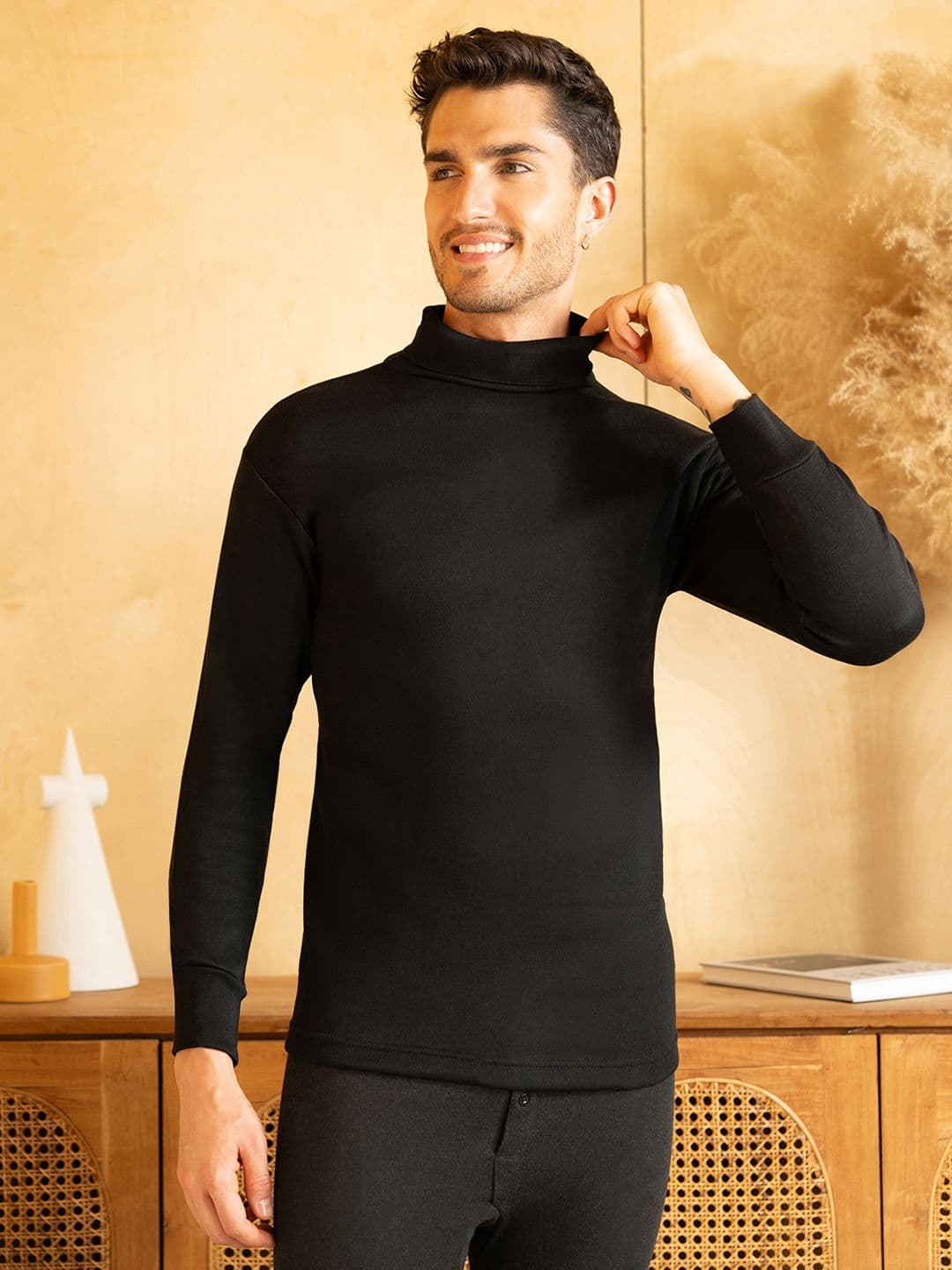 Lux Cottswool High-Neck Thermal Top - view 1