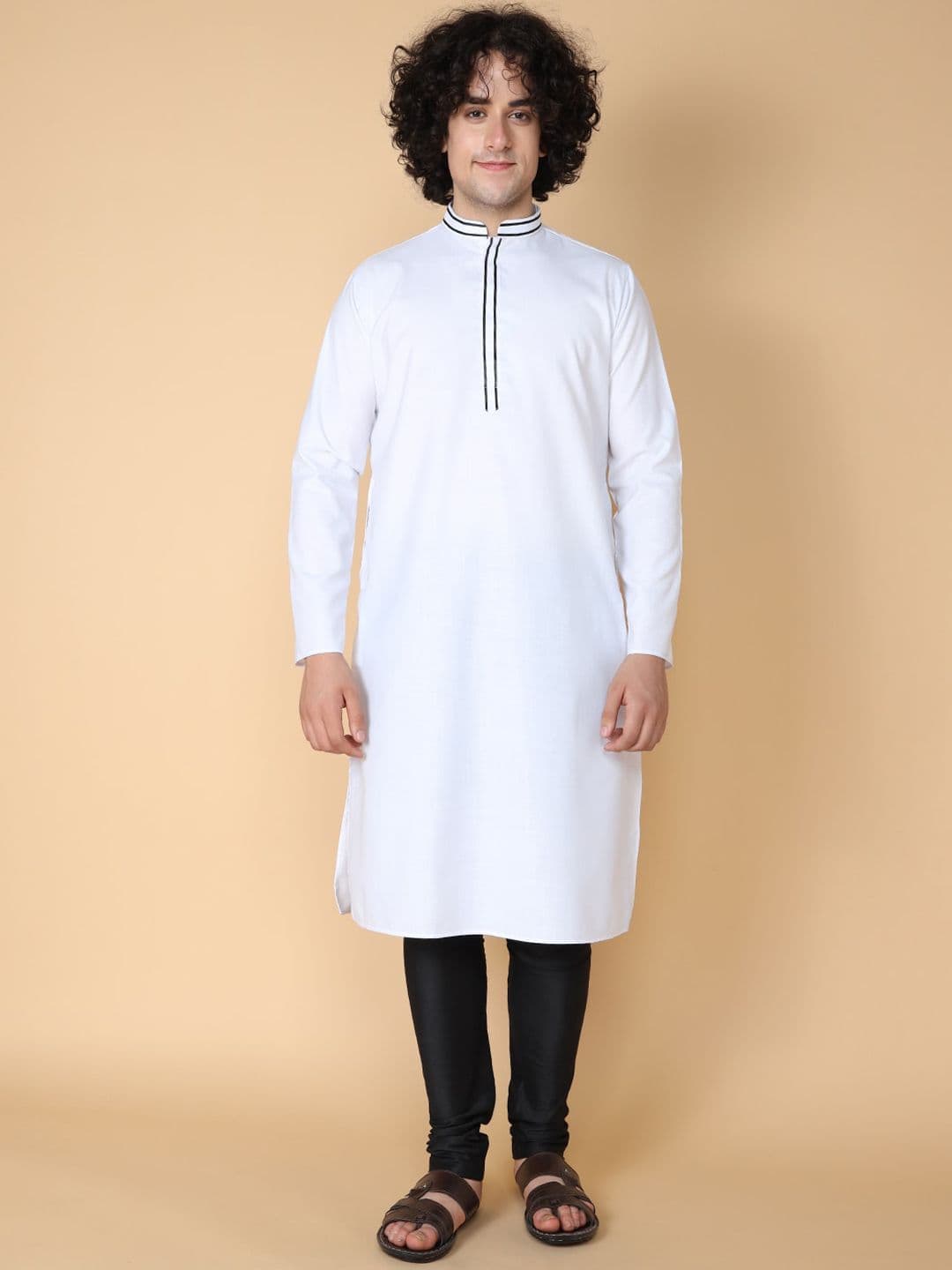 TABARD Men Mandarin Collar Cotton Kurta - view 1