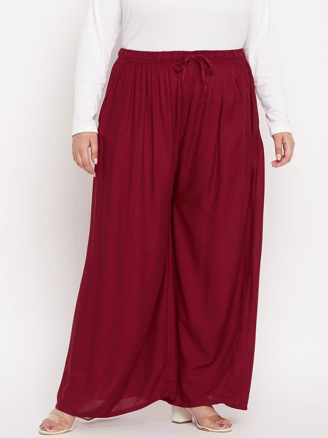 CLORA CREATION PLUS Women Flared Palazzos - view 1
