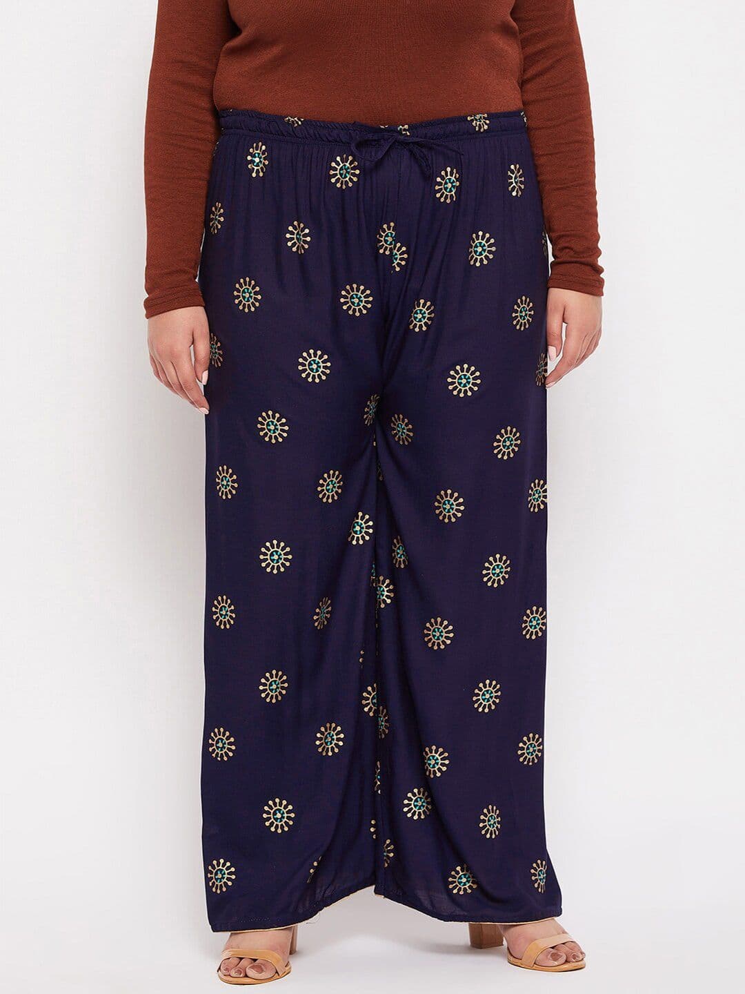 CLORA CREATION PLUS Women Plus Size Floral Printed Palazzos - view 1