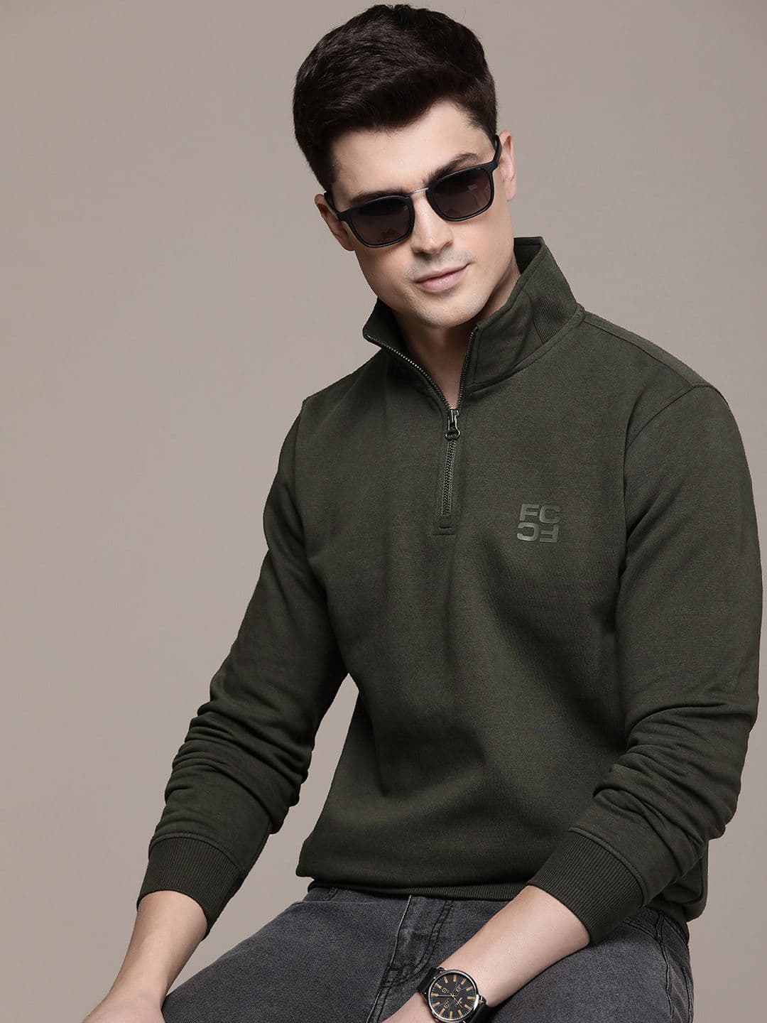 French Connection Mock Collar Sweatshirt - view 1