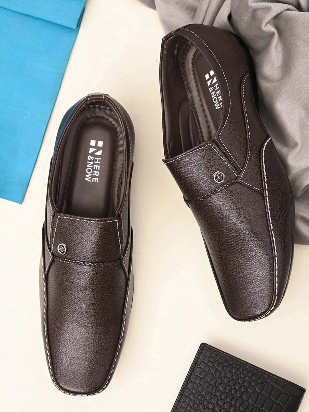 HERE&NOW Men Formal Slip-On Shoes - view 1