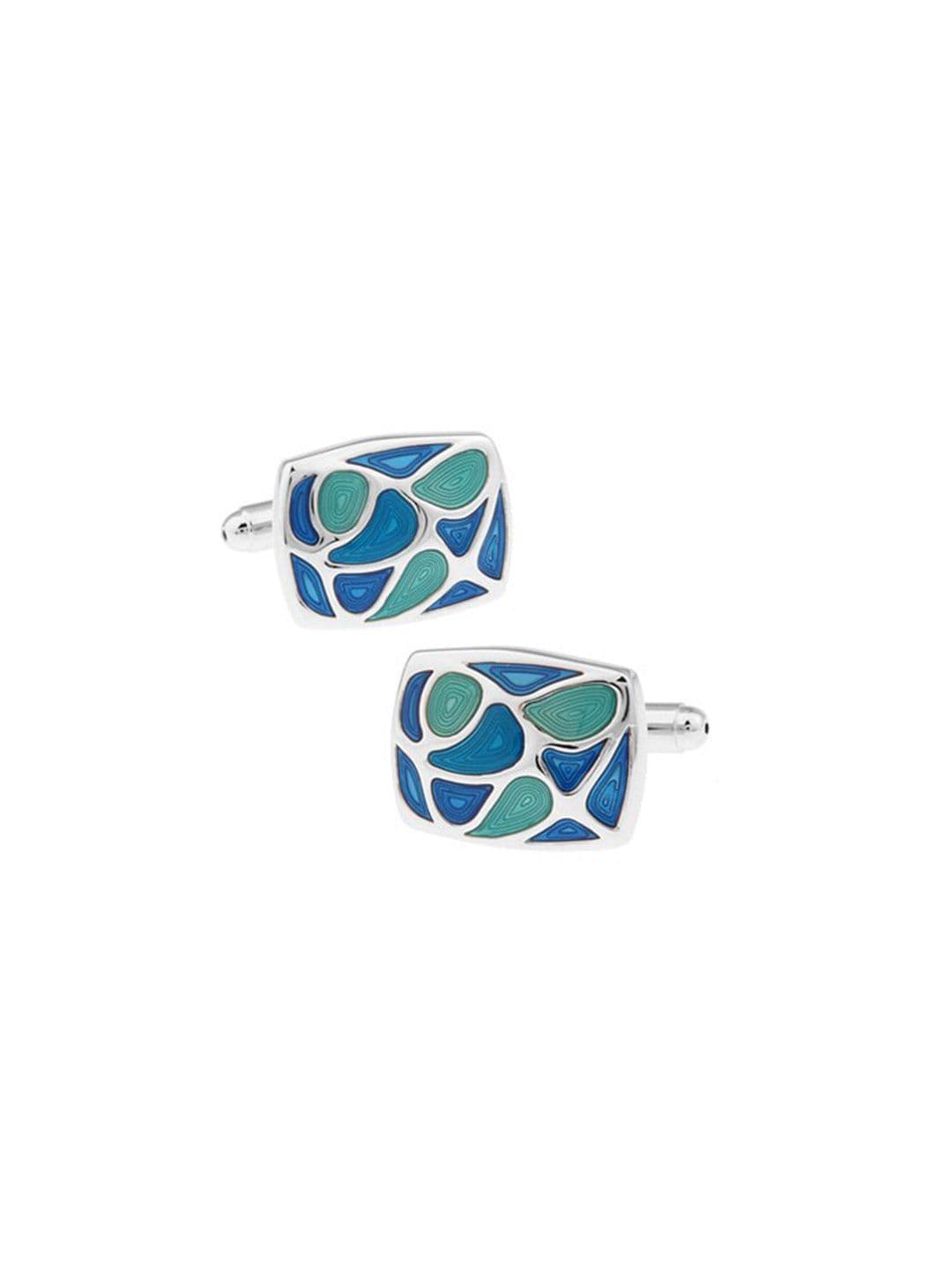 The Tie Hub Blue & Green Cufflinks - view 1