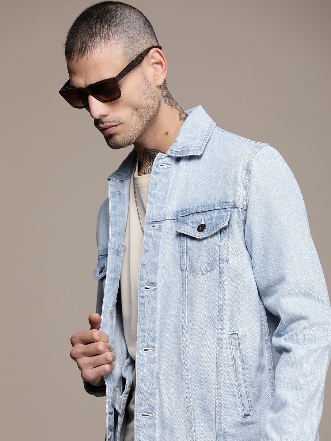 WROGN Washed Cotton Denim Jacket - view 1