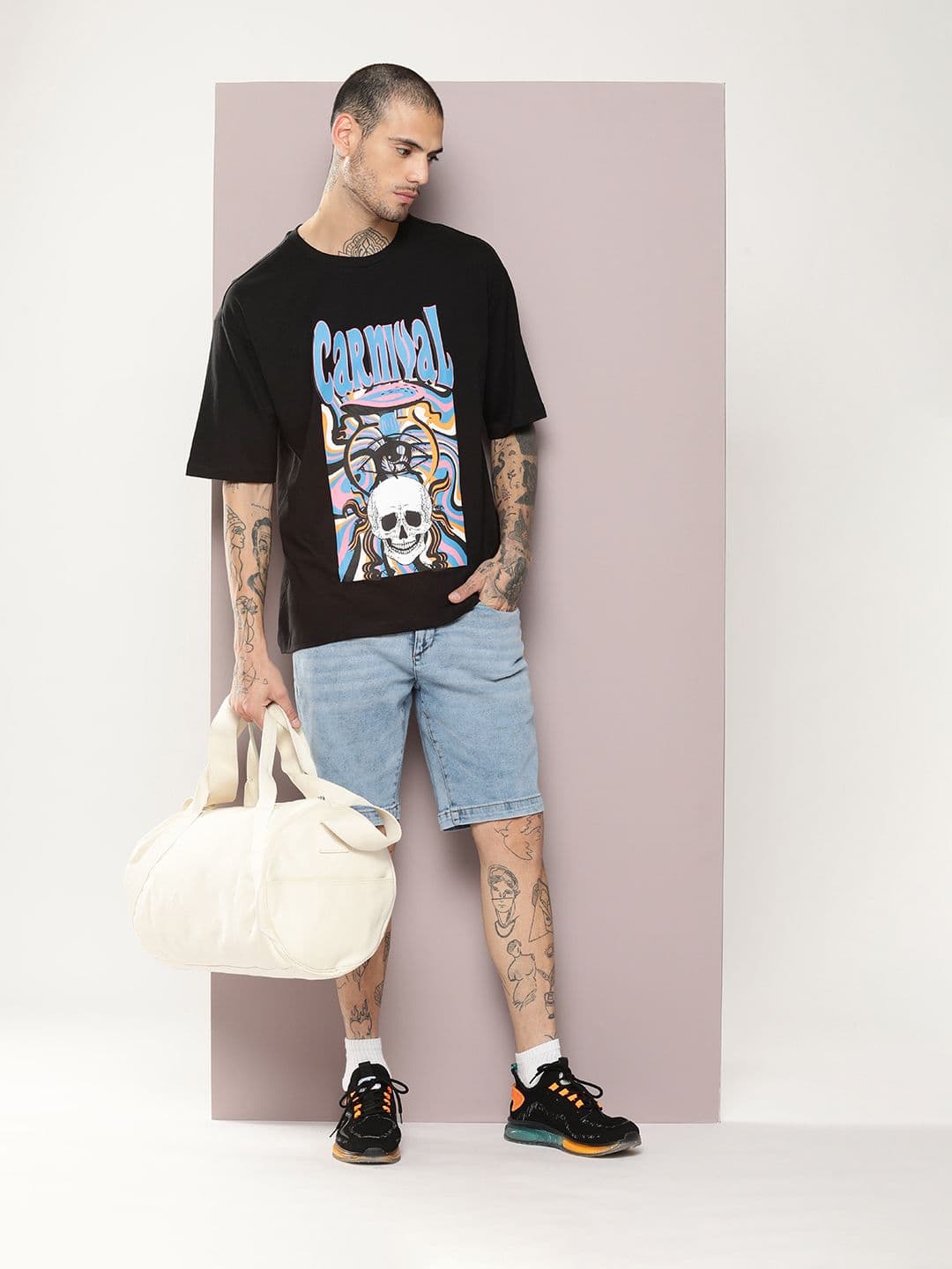 Kook N Keech Men Printed Drop-Shoulder Sleeves Pure Cotton T-shirt - view 1