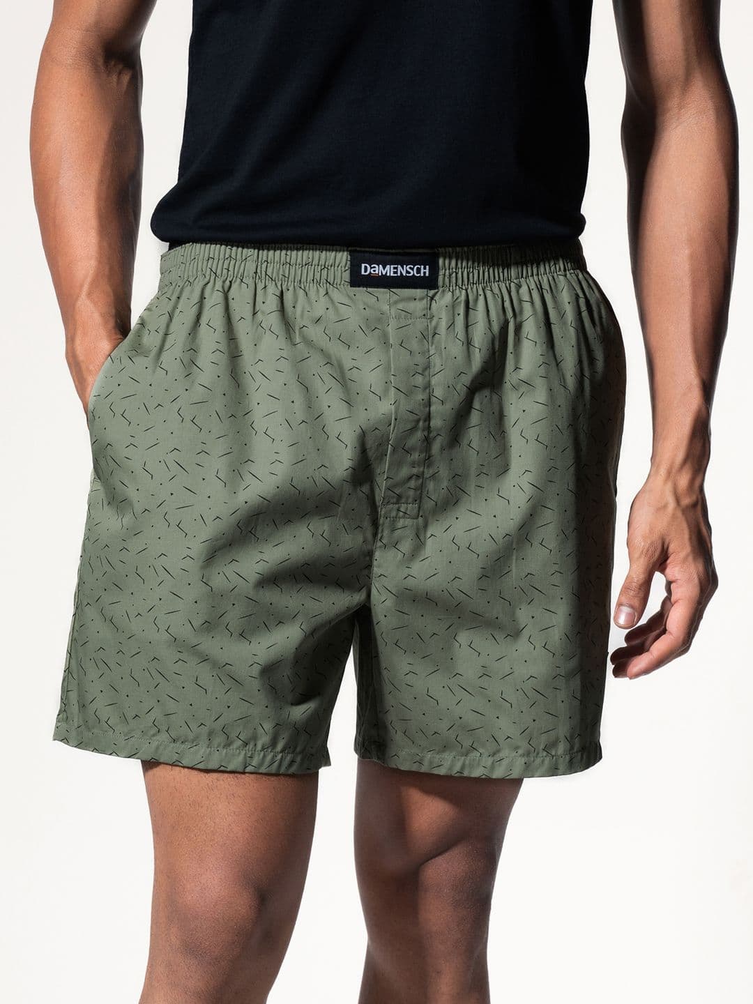 DAMENSCH Men Breeze Printed Ultra-Light Cotton Regular Fit Boxer Shorts DAM-PRIN-LBX-DGN - view 1