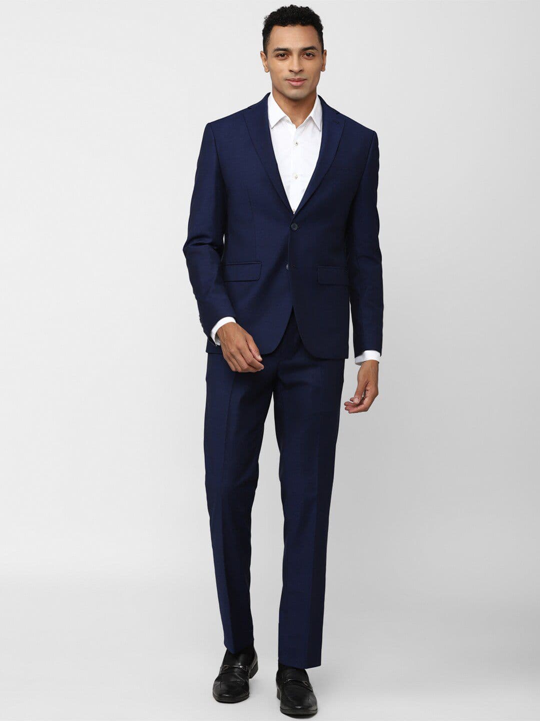 Peter England Elite Slim-Fit Single-Breasted Two-Piece Formal Suit - view 1