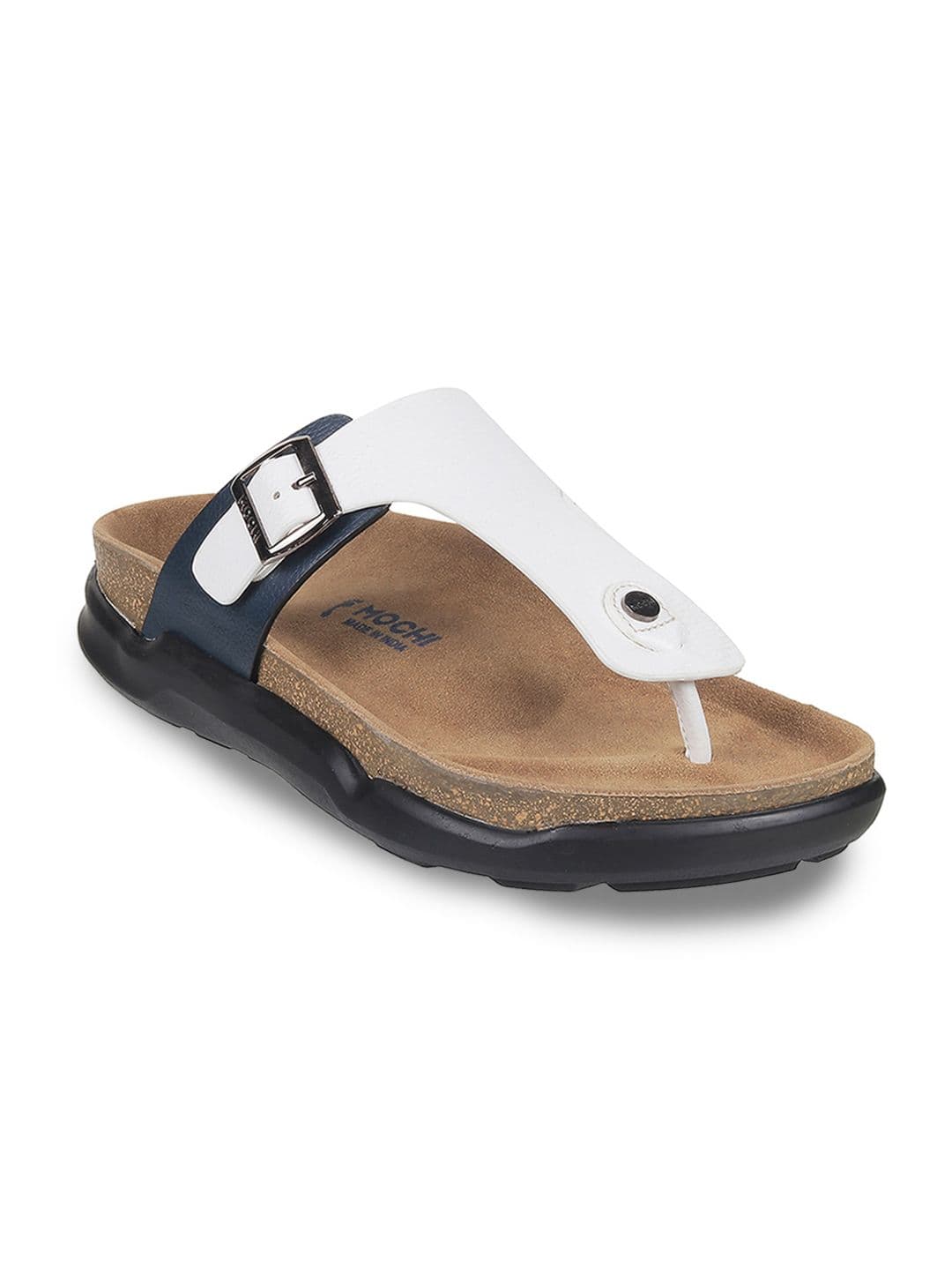 Mochi Men Open Toe Comfort Sandals With Buckle Detail - view 1