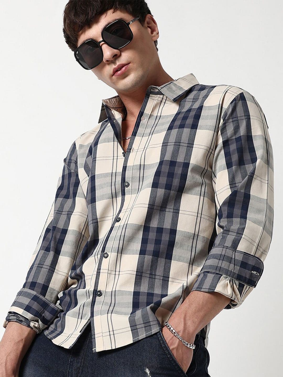 CAHOOT Classic Tartan Checked Cotton Shirt - view 1