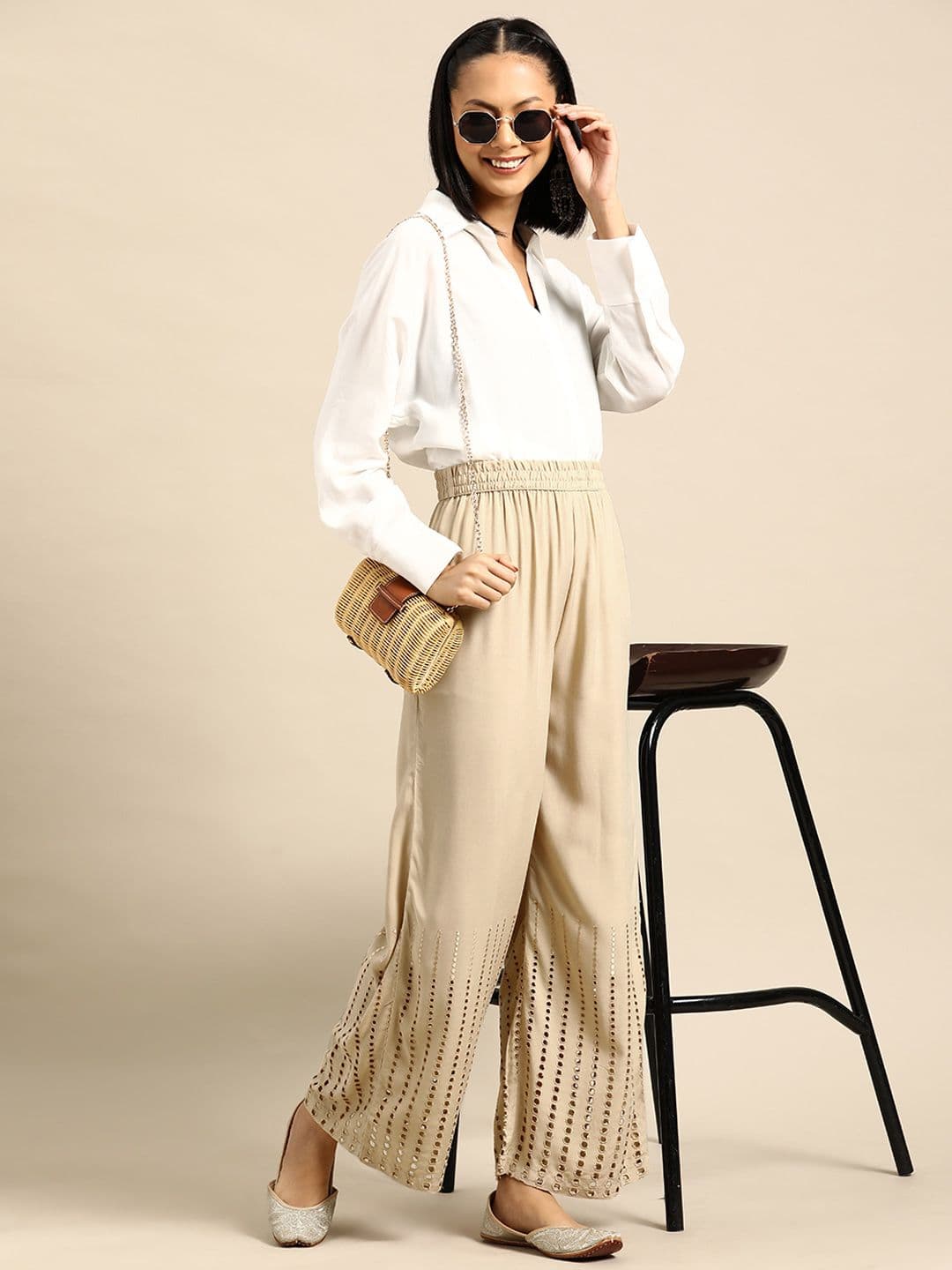 Sangria Women Hem Design Palazzos - view 1