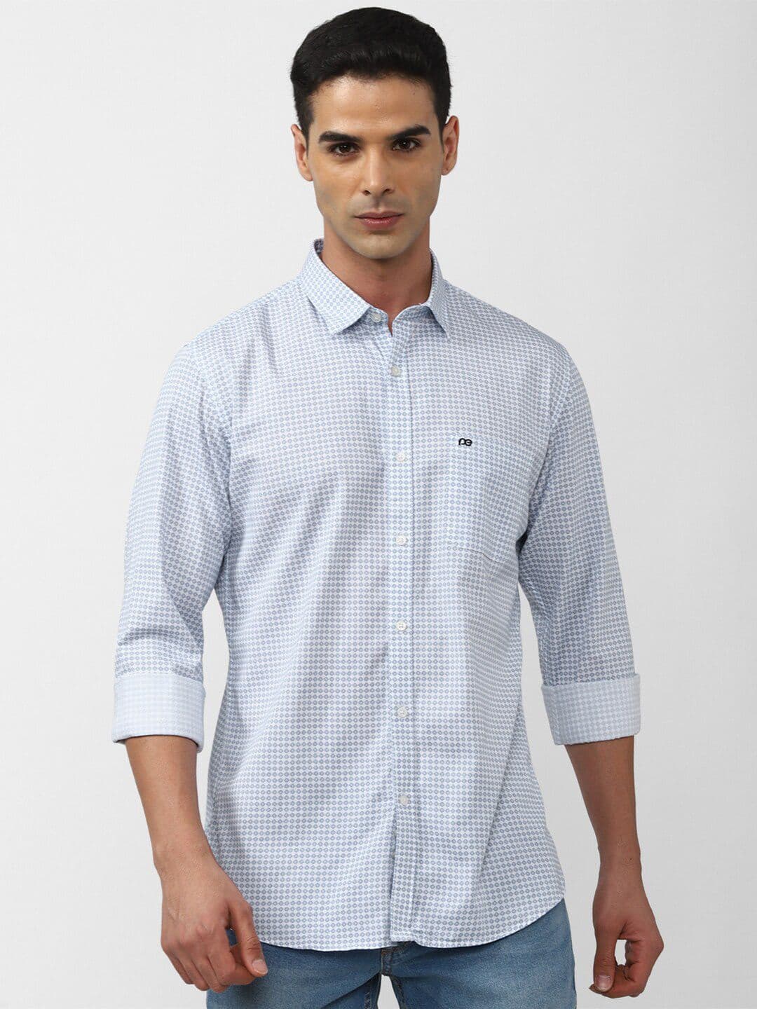 Peter England Casuals Conversational Printed Cotton Casual Shirt - view 1