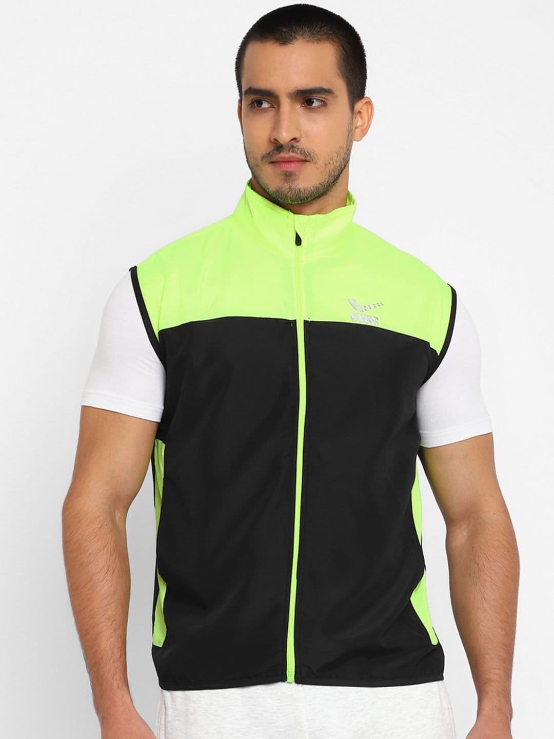 Yuuki Colourblocked Mock Neck Sporty Jacket - view 1