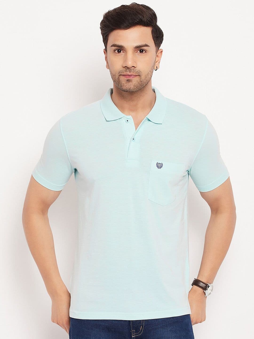 Duke Polo Collar Cotton T-shirt - view 1