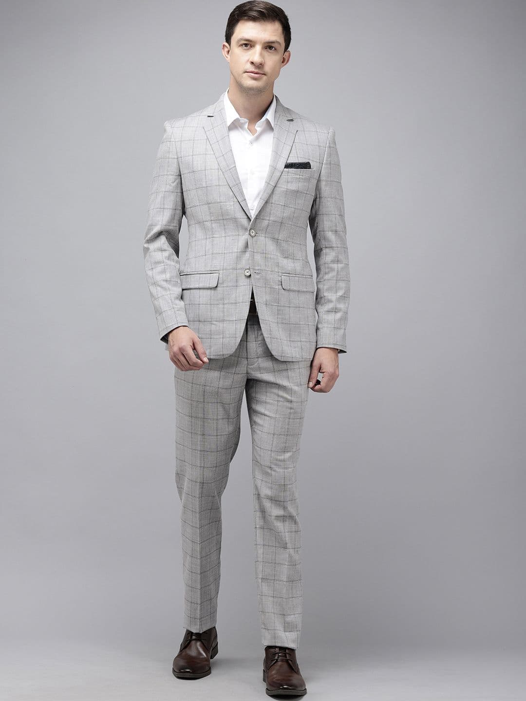 Park Avenue Super Slim Fit Notched Lapel Collar 2 Piece Formal Suit - view 1