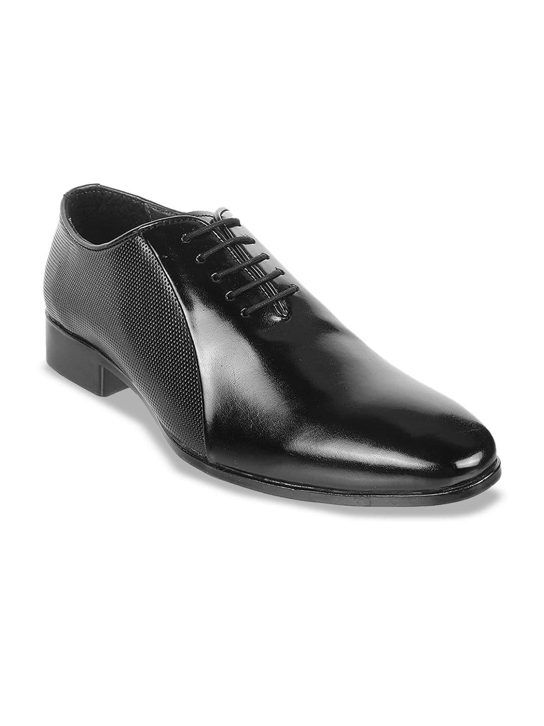 Metro Men Textured Leather Formal Oxfords - view 1
