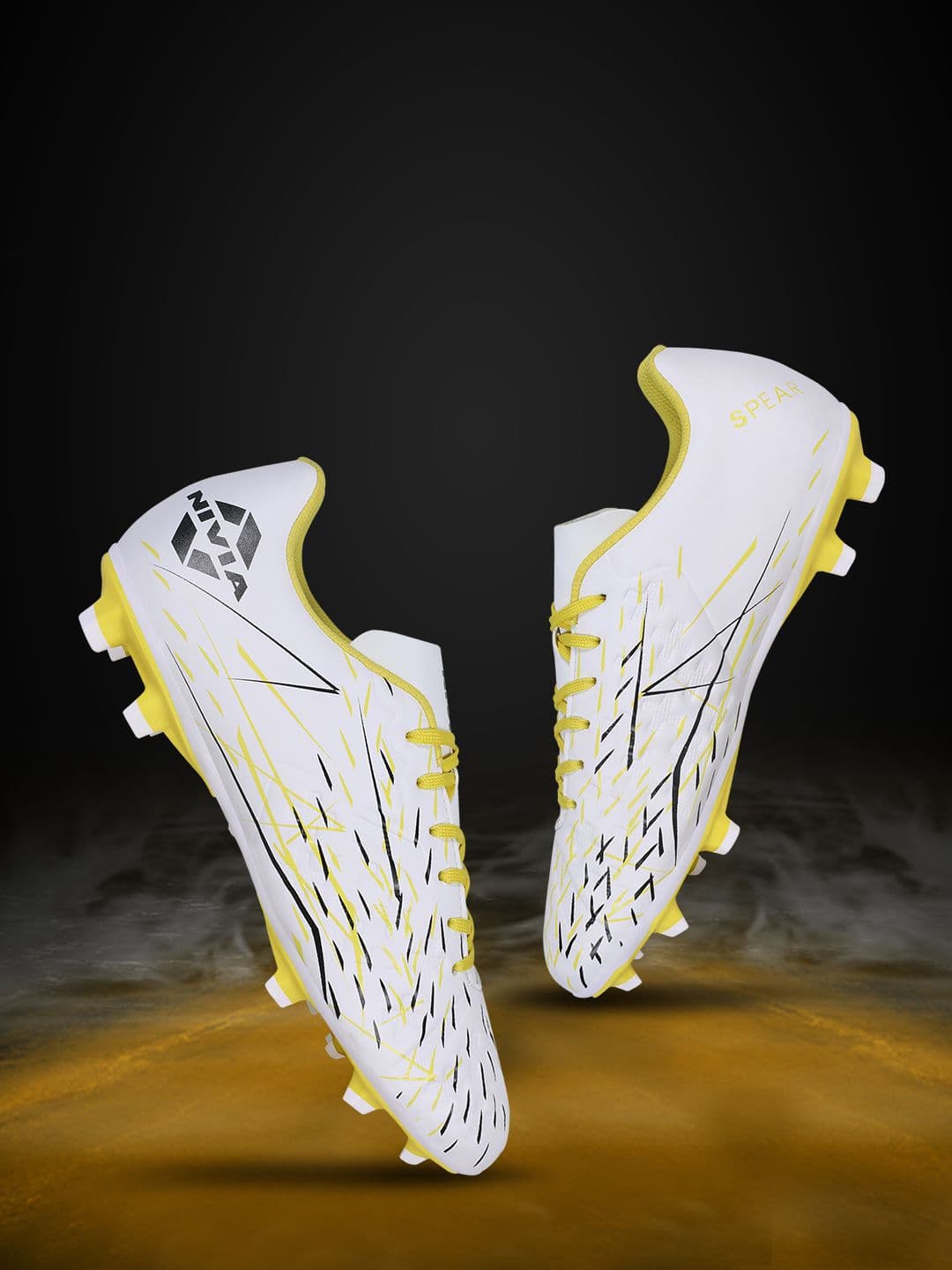 NIVIA Spear Football Studs with Lightweight PU Synthetic Upper For Hard & Grassy Surfaces - view 1