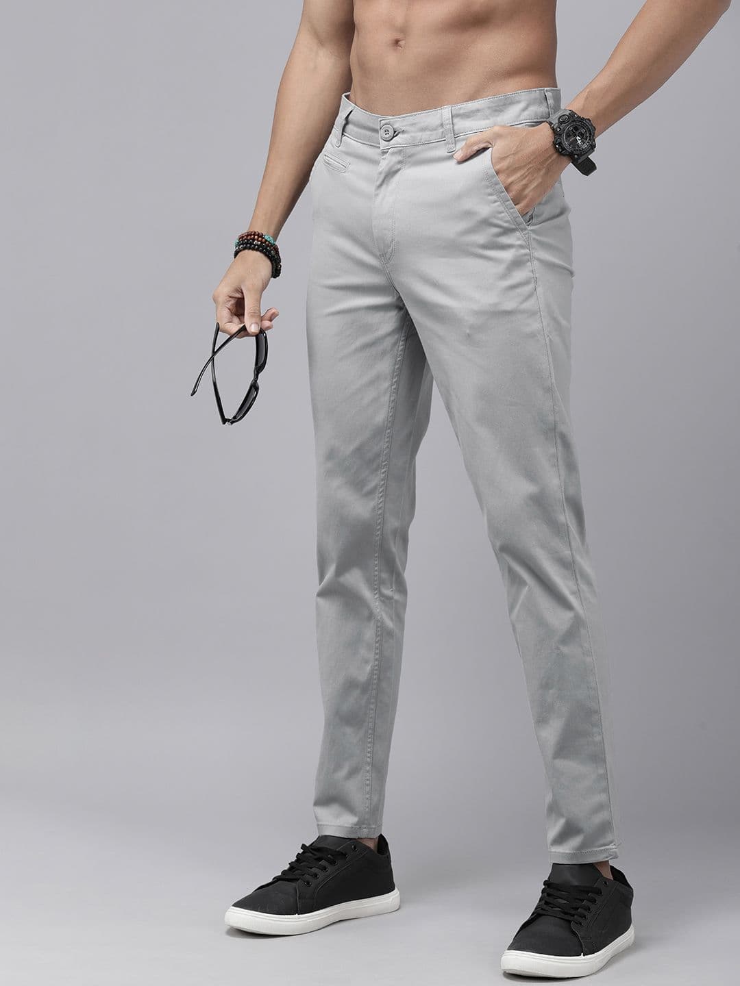 Roadster Men Budford Satin Stretch Chinos - view 1