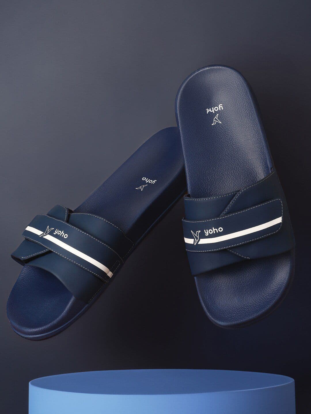 yoho Men DryStep Striped Waterproof & Skin Friendly Sliders - view 1
